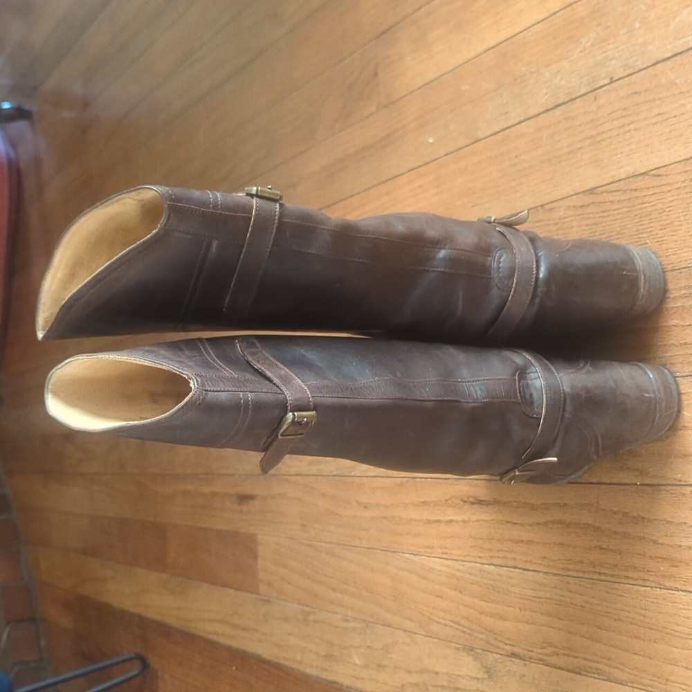 Frye Dorado Riding Boots In Brown - Picture 3 of 8